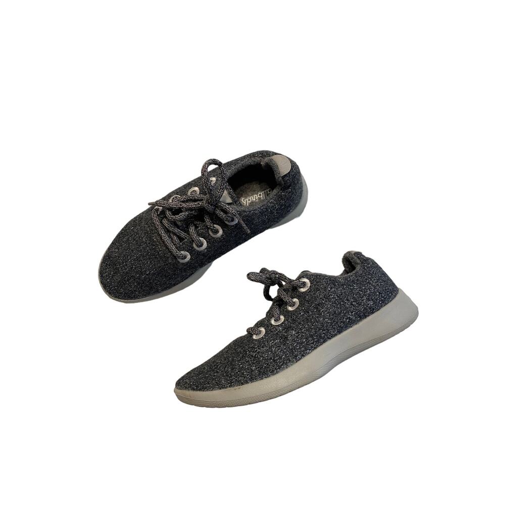 Allbirds Wool Runners Womens 6 Gray White Merino Wool Cushioned Midsole